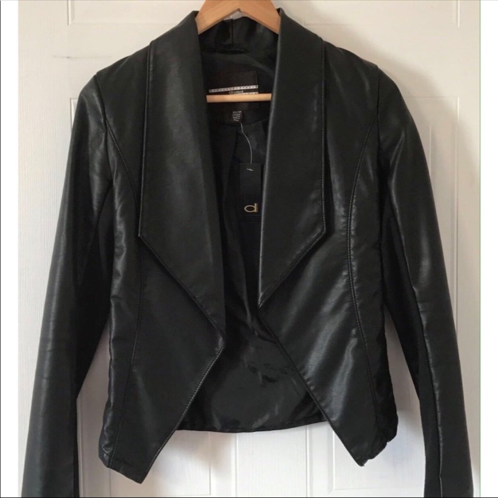 Black Fitted Leather Jacket